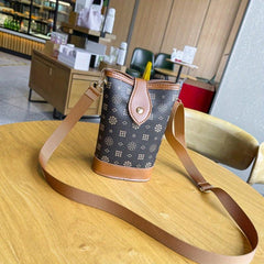 Women's Floral Buckle French Fries Bag Vertical Mobile Phone Bag