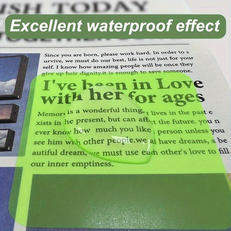 Transparent Sticky Notes Square Shape Waterproof Self Adhesive Pads