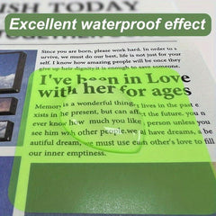 Transparent Sticky Notes Square Shape Waterproof Self Adhesive Pads