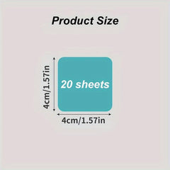 Transparent Sticky Notes Square Shape Waterproof Self Adhesive Pads