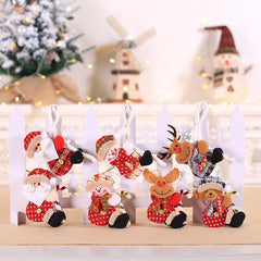 DIY Happy Year Christmas Ornaments Xmas Gift Santa Claus Snowman Tree Pendant