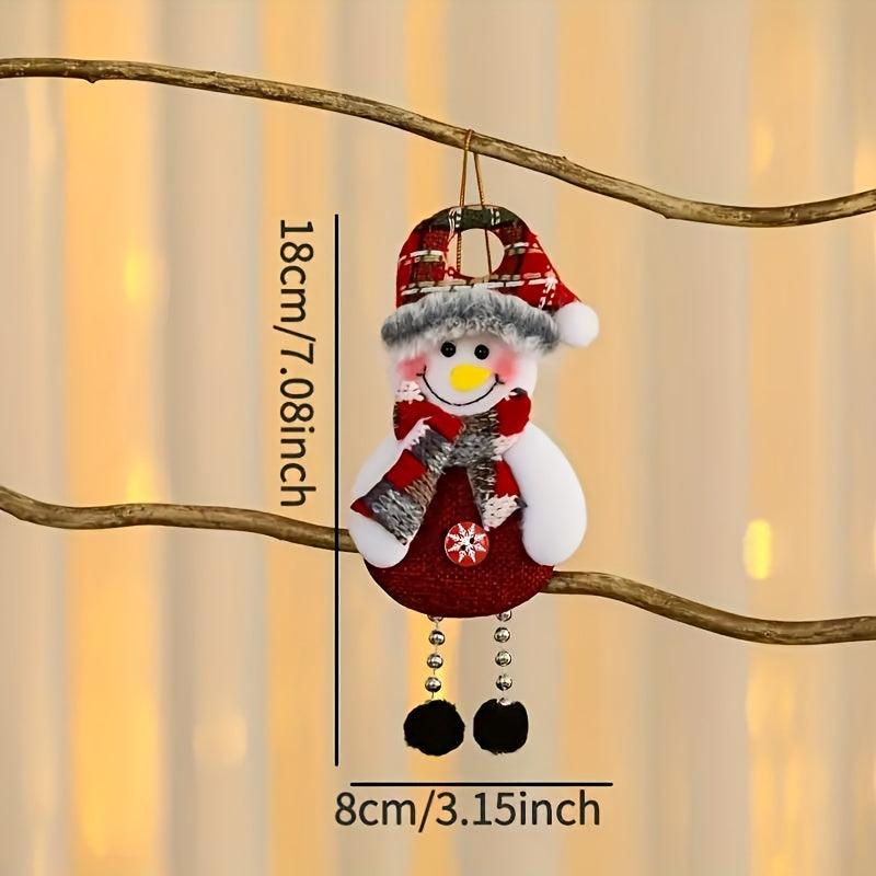 DIY Happy Year Christmas Ornaments Xmas Gift Santa Claus Snowman Tree Pendant