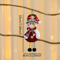 DIY Happy Year Christmas Ornaments Xmas Gift Santa Claus Snowman Tree Pendant