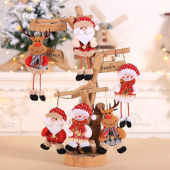 DIY Happy Year Christmas Ornaments Xmas Gift Santa Claus Snowman Tree Pendant