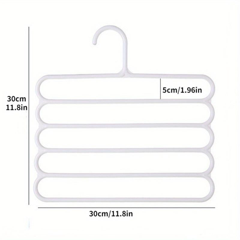 3pcs Five Layer Pants Rack Wardrobe Hanger Pants Storage