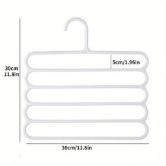 3pcs Five Layer Pants Rack Wardrobe Hanger Pants Storage