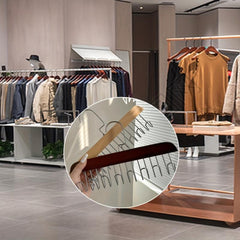 Wooden Tie Rack Belt Hanger with 8 Hooks Wardrobe Tie Holder Hanging Organizer