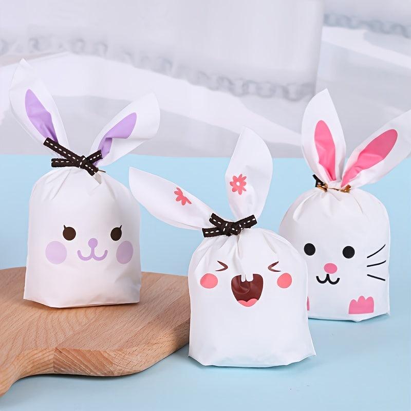 50pcs Rabbit Ear Gift Bags for Weddings Candy Storage