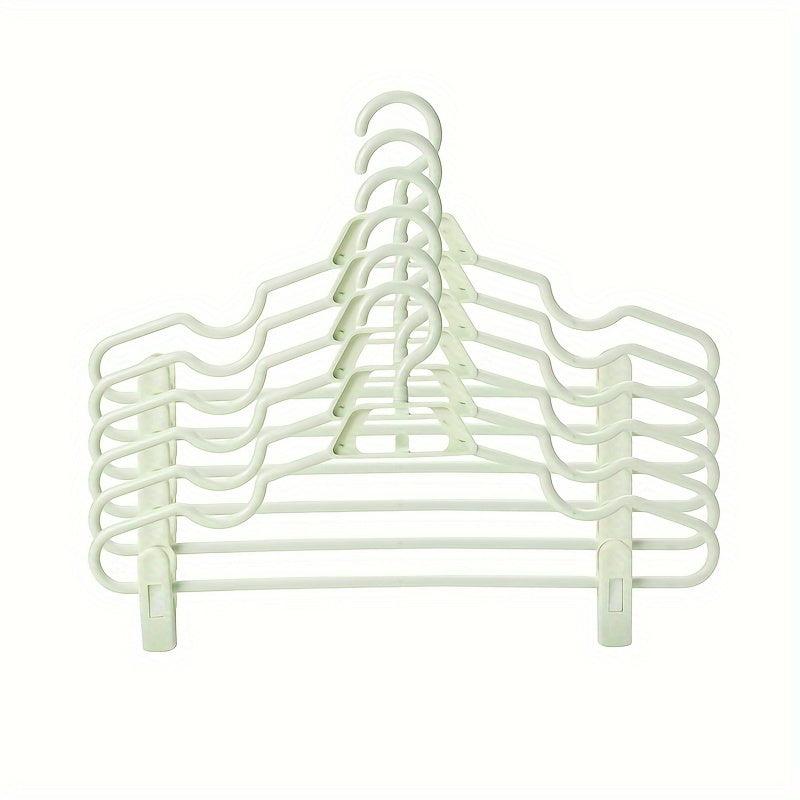 5pcs Clothes Hanger Clip Pants Holder Anti Slip T Shirt Jeans Rack