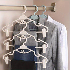 5pcs Clothes Hanger Clip Pants Holder Anti Slip T Shirt Jeans Rack