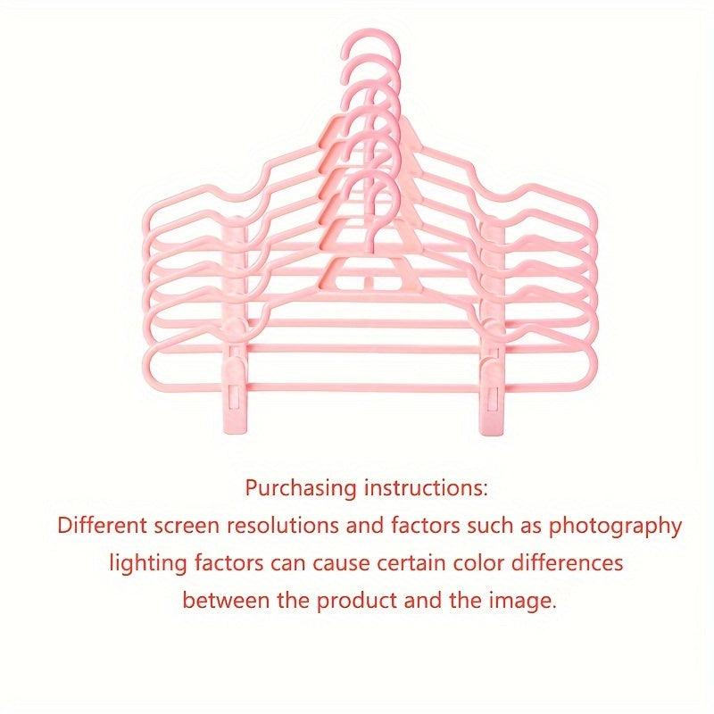 5pcs Clothes Hanger Clip Pants Holder Anti Slip T Shirt Jeans Rack
