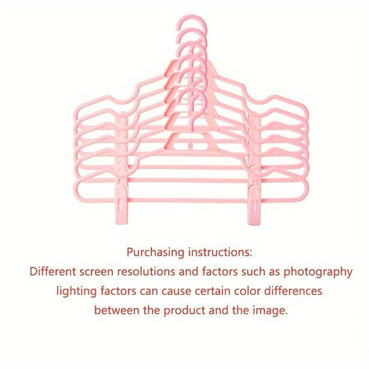 5pcs Clothes Hanger Clip Pants Holder Anti Slip T Shirt Jeans Rack