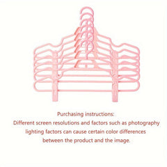 5pcs Clothes Hanger Clip Pants Holder Anti Slip T Shirt Jeans Rack