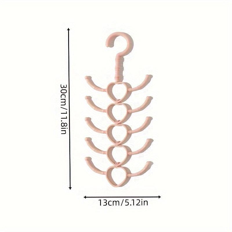 2pcs Rotatable Hanging Clothes Rack 10 Claw Purpose Coat Rack 29 13 0cm