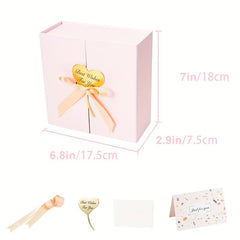 Pink 17 78x17 27x7 Pink With Ribbon Greeting Card Envelope