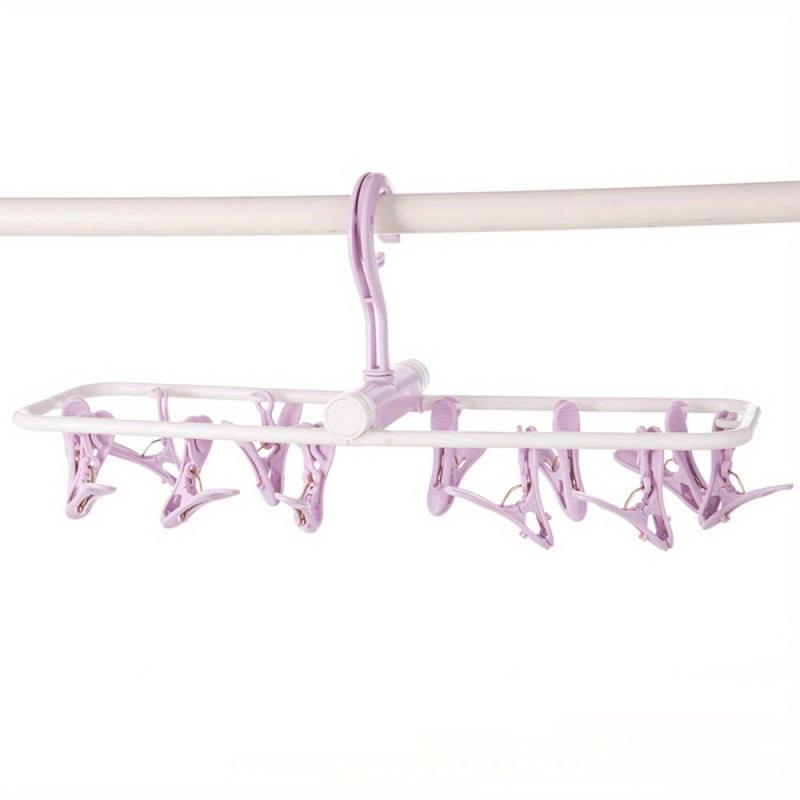 12-Clip Folding Clothes Rack Hanger