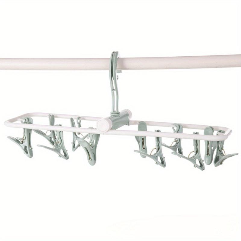 12-Clip Folding Clothes Rack Hanger