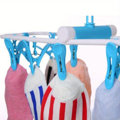 12-Clip Folding Clothes Rack Hanger