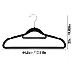 10pcs Slim Felt Hangers W Tie Bar Non Slip Swivel Hook