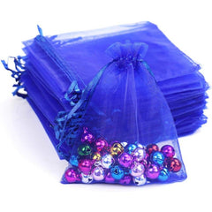 20Pcs Wine Organza Gift Bags Small Mesh Drawstring Christmas Gift