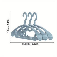 4pcs Non Marking Clothes Rack Household Plastic Organizer Rack