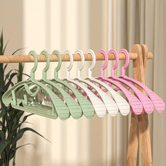 4pcs Non Marking Clothes Rack Household Plastic Organizer Rack