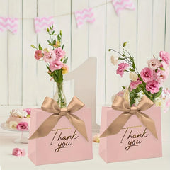10pcs Pink Gift Bags Bulk Party Shopping Retail Merchandise Favor