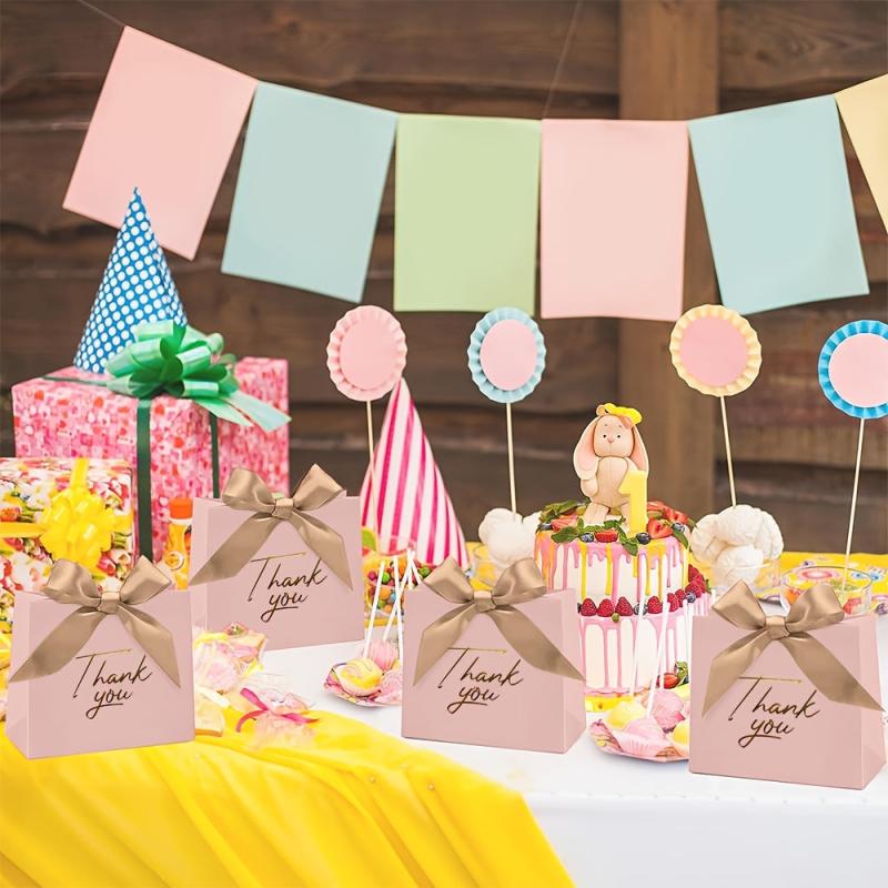 10pcs Pink Gift Bags Bulk Party Shopping Retail Merchandise Favor