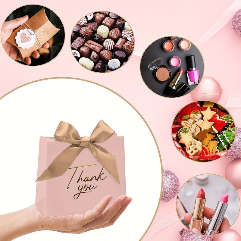10pcs Pink Gift Bags Bulk Party Shopping Retail Merchandise Favor