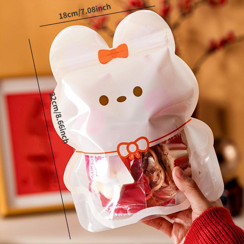 10pcs Animal Pattern Zip Lock Storage Bags