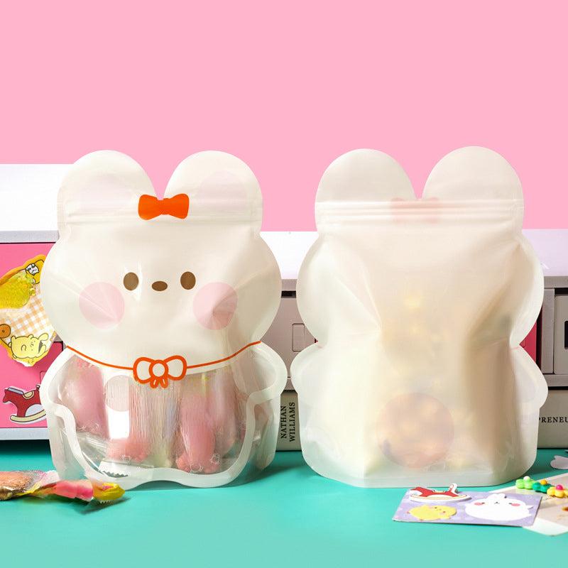 10pcs Animal Pattern Zip Lock Storage Bags