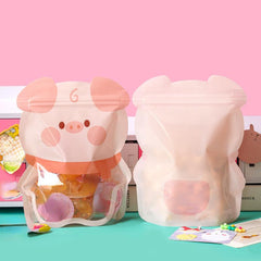 10pcs Animal Pattern Zip Lock Storage Bags