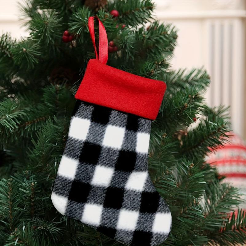Christmas Ornament Pendant Gift Bag Striped Children's Candy Bag Small Pendant
