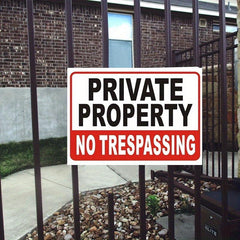 Easy-to-Read Outdoor Home Safety Sign - Doorstep Decoration