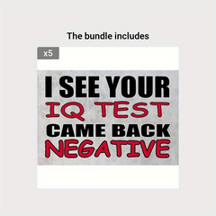 Tactical Funny IQ Test Sign Wall Decor Man Cave Bar Sarcastic Signs