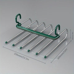 Folding Trouser Hanger with Non-Slip Pants Storage
