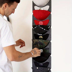 Baseball Hat Rack Organizer for 7 Hats, Bag Storage, Retail Stores