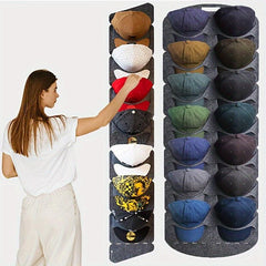 Baseball Hat Rack Organizer for 7 Hats, Bag Storage, Retail Stores