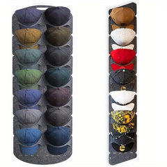 Baseball Hat Rack Organizer for 7 Hats, Bag Storage, Retail Stores
