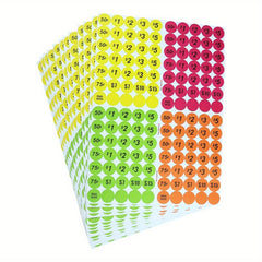 5pcs Bright Garage Sticker Round Labels for Market Yard Business Supplies