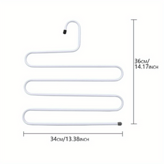 Stainless Steel Pants Rack S-shaped Clip Hanger