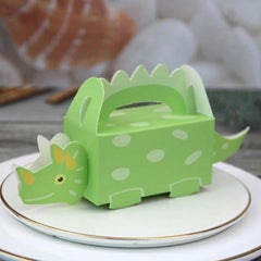 Green Dinosaur Shower Cartoon Candy Box Birthday Packaging