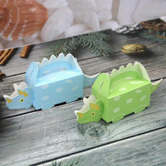 Green Dinosaur Shower Cartoon Candy Box Birthday Packaging