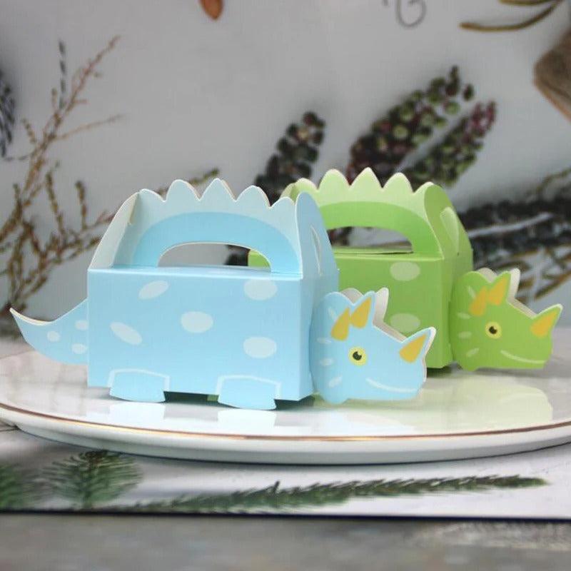 Green Dinosaur Shower Cartoon Candy Box Birthday Packaging