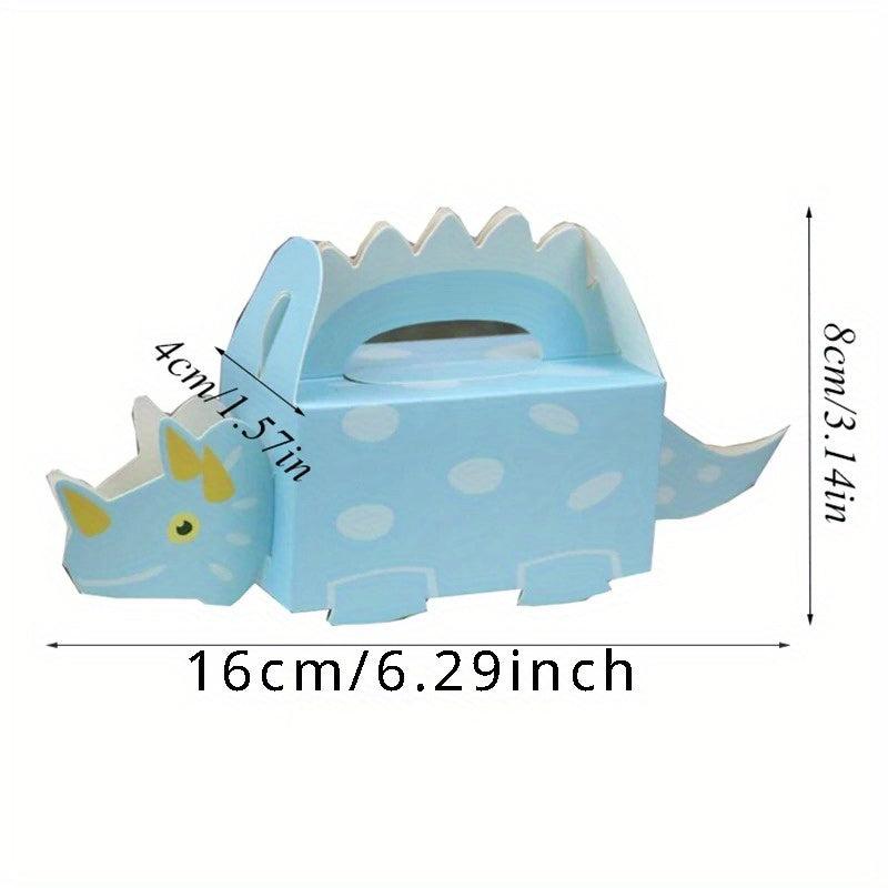 Green Dinosaur Shower Cartoon Candy Box Birthday Packaging