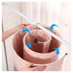 Quilt Drying Rack Foldable Round Clothes Hanger