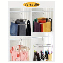 Quilt Drying Rack Foldable Round Clothes Hanger