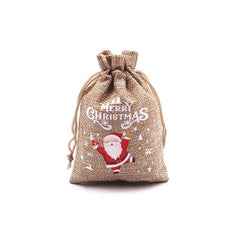 5pcs Multicoloured Christmas Candy Gift Wrap Drawstring Bag