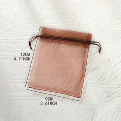 100pcs Transparent Gauze Bag for Candy Jewelry