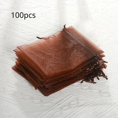 100pcs Transparent Gauze Bag for Candy Jewelry